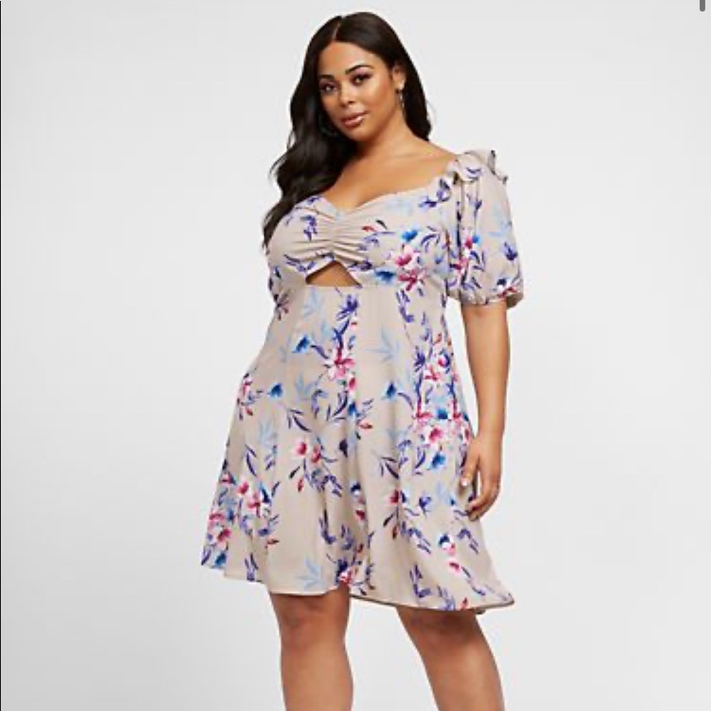 Floral flare dress
